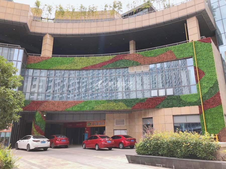芜湖绿地缤纷城商场外墙抗紫外线植物墙
