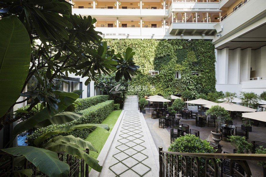 酒店用餐区垂直绿化