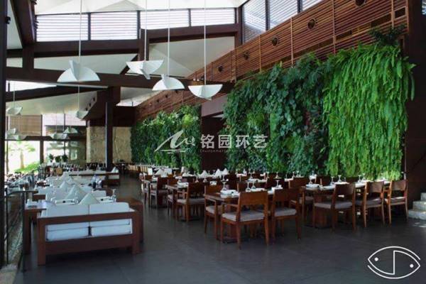 餐厅餐吧植物墙