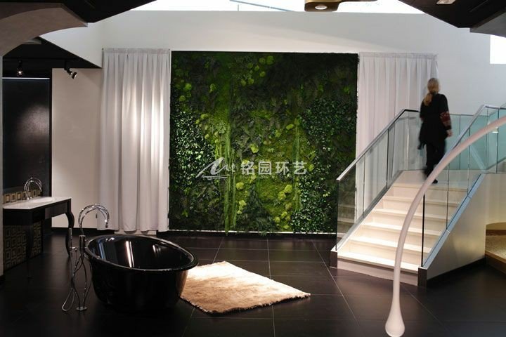 现代简约风格室内植物墙景观